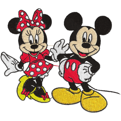 Matriz de Bordado Mickey e Minnie 2